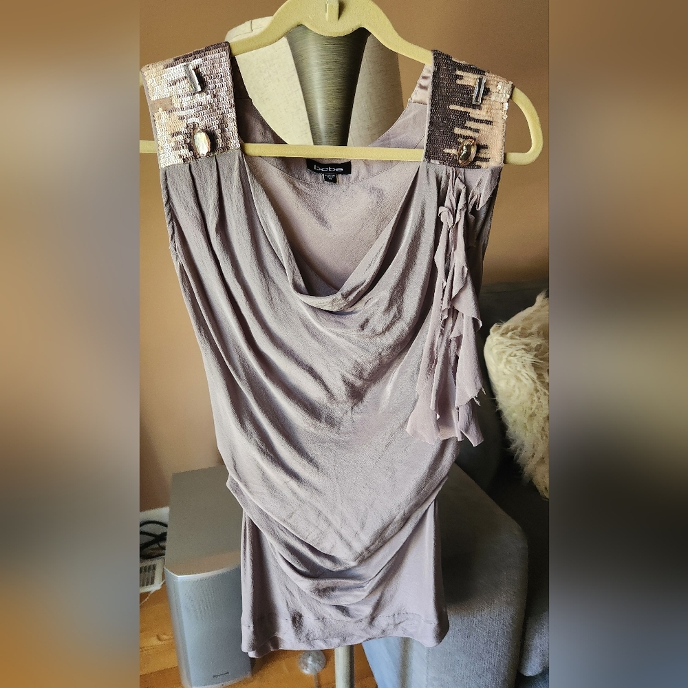 Bebe 100%silk top size medium